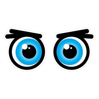 Mungkiwoldeu 維持安全距離反光貼紙 中型 集中 005, 1個