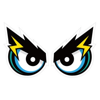 Mungkiwoldeu 維持安全距離反光貼紙 中型 _閃電小子 01, 閃電小子 01, 1個