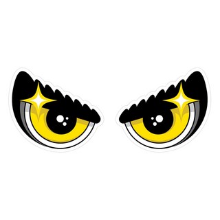 Mungkiwoldeu 保持安全距離反光貼紙 中型 鷹眼, 1個