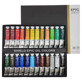 쉴드 에픽 전문가용 유화 물감, 20ml, 24색