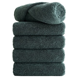 타월톡톡 프리미엄 호텔수건 240g 40수 면사, 쿨그레이, 5개