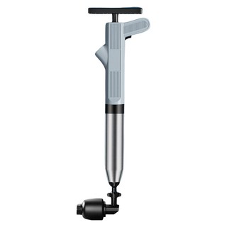 SALVATVON 304不鏽鋼 管道疏通器 八件組高壓疏通器 廁所/下水道/洗手台一炮通, 灰色, 55 x 18 x 8.5cm