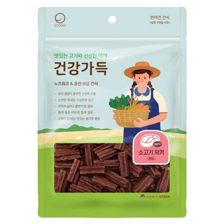굿데이 강아지 건강가득 져키, 소고기, 250g, 1개