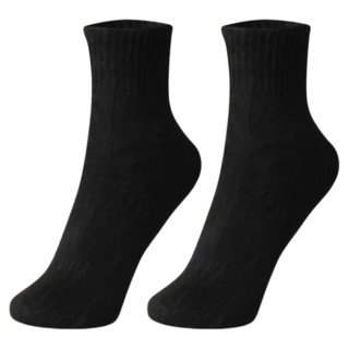 TravelYou 你的旅行 輕旅壓縮一次性免洗襪子 中筒襪 黑色 10雙組, 36~43碼適用