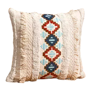 THiRTEEN 拾叁家居 民族風刺繡簇絨抱枕