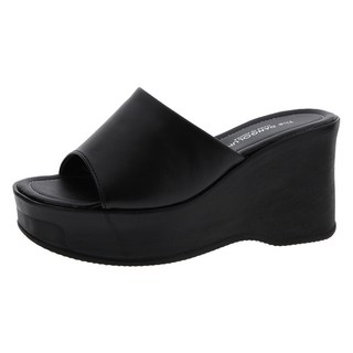 단골언니 여성용 키높이 통굽 웨지힐 사무실 슬리퍼 리치 9cm