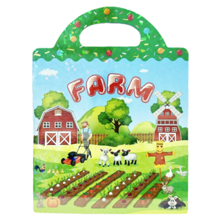 反覆黏貼場景DIY貼紙書 農場款