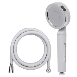 대림바스 디클린 와이드형 필터샤워기 + PVC 샤워호스 2m 세트, 1개, 그레이(필터샤워기), 그레이(샤워호스)