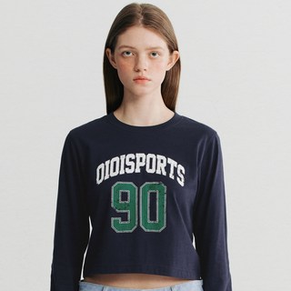 5252 BY OiOi 女款 90S CROP L/S T-SHIRT OI1C2STL33