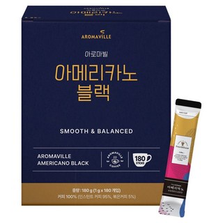 아로마빌 아메리카노 블랙 스틱, 1g, 180개입, 1개