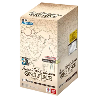 BANDAI ONE PIECE 航海王 集換式卡牌對戰 動畫25周年收藏特殊補充包組 Set 24, 共87種+1種卡牌, 適合9歲以上, EB-02, 1盒