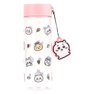 LiLFANT Chiikawa 耳朵吊飾透明水瓶, 1個, 混合色, 500ml