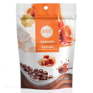 elit 伊莉特 牛奶巧克力包覆焦糖, 1個, 125g