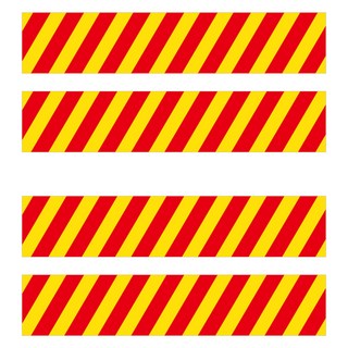 Mungkiwoldeu 保持安全距離反光貼紙 小型安全反光板, 2套, 混合顏色