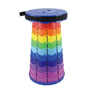 小麥購物 伸縮椅凳, 深藍彩虹, 1個