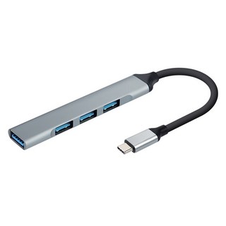 Coms Type C USB 集線器 4埠 USB 2.0 3埠 USB 3.0 1埠 FW843, 單一顏色, 1個