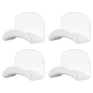 오마땅 후크 무타공 헤드폰걸이, 화이트, 4개