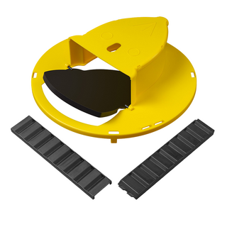 翻蓋捕鼠器 黃色, 3個, 1組