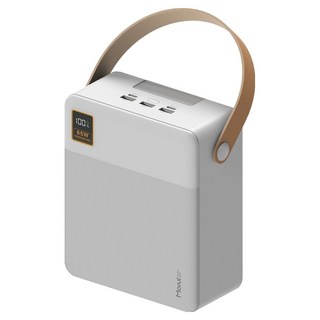 모루이 PD 65W PPS 초고속충전 2.0 대용량 보조배터리 100000mAh C타입, M100B, 화이트