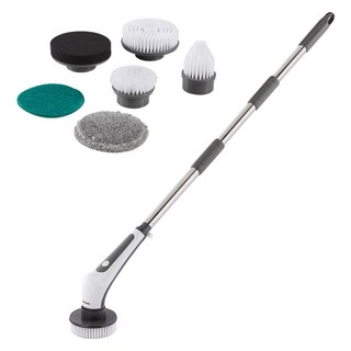 GOOFINDS 谷凡 手持式電動清潔刷 GH1002, 1組, 白色 + 灰色