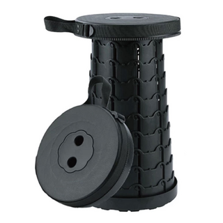 小麥購物 伸縮椅凳, 黑色, 1個