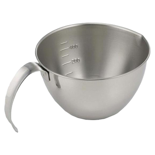 SHIMOMURA 下村 不銹鋼有把手計量杯/料理碗 304不銹鋼材質 日本產, 18.8 x 13.3 x 7.7cm, 750ml, 1個