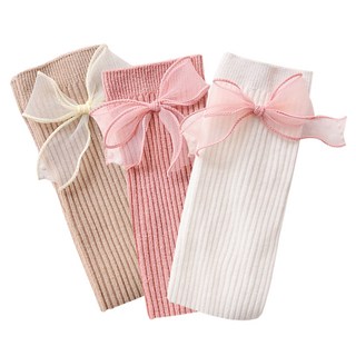 IBboom 女童雪紡蝴蝶結羅紋及膝襪3件組 J19