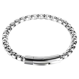 BEOURGUEST 男性用磁吸扣盒子鍊手鍊