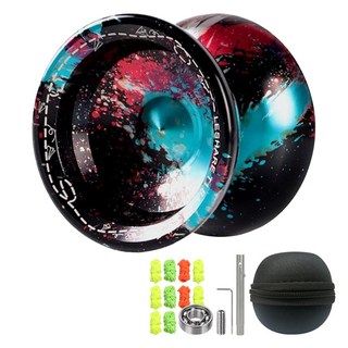 旋轉力優越 回彈順暢的專業級金屬溜溜球, 黑色, 1個