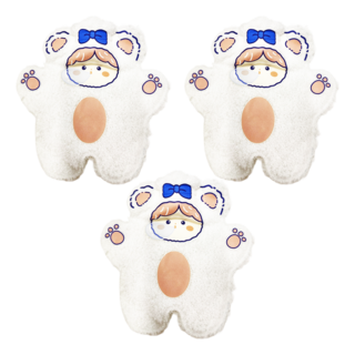 理享家 泰迪植絨熱水袋, 3個