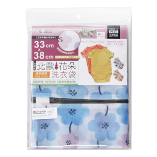 minono 米諾諾 北歐 花朵洗衣袋 38 x 33cm, 1包, 混和顏色