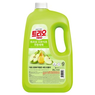 트리오 사과식초 주방세제, 3L, 1개