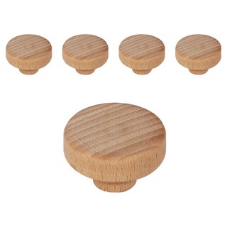 MONESPACE 原木把手 纖細圓形 大 40mm, 5個, 單一顏色