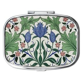 威廉·莫里斯 Tulips 方形馬口鐵盒, 銀色, 1個