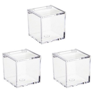 에이비엠코리아 아크릴 소품 보관함 6cm, 투명, 3개