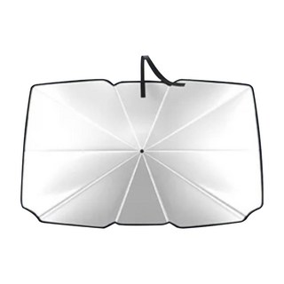 防曬降溫汽車遮陽傘, 銀色 + 黑色, 1個