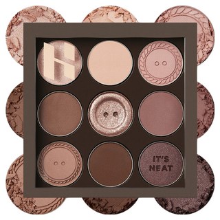 HOLIKA HOLIKA My Fave Mood Eye Palette九宮格眼影盤 8g, Button Up, 1個