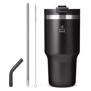 캐리보틀 보온보냉 써밋 텀블러, 블랙, 600ml, 1개