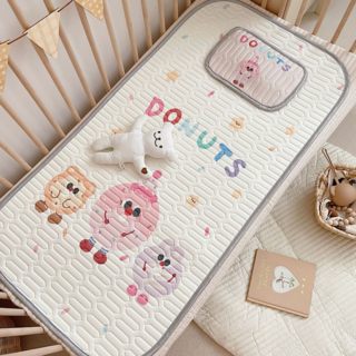 兒童冰絲乳膠涼墊 附同款乳膠枕套, 甜甜圈, 1個