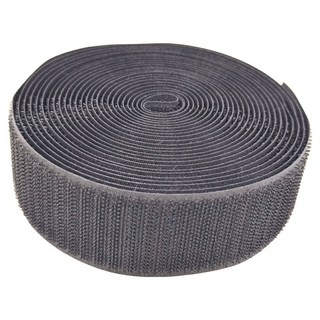 TRENY 車縫無膠魔鬼氈 38mm x 5米 黑色, 無痕固定 可重複使用, 1組