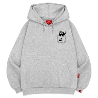 L.LAMO 口袋貓咪連帽T恤