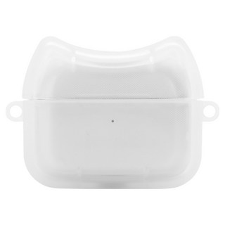 구스페리 고양이귀 에어팟 케이스, 에어팟프로 2, 반투명, 1개