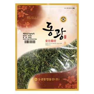 동광한방몰 제주도 유기농 녹차잎, 200g, 1개