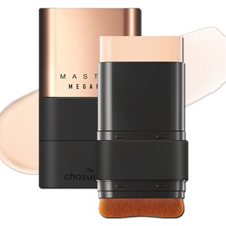 chosungah tm Mega Fit Master保濕雙頭粉底棒 SPF50+ PA++++ 16g, 00C Fair, 1個