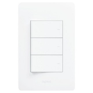 Legrand 羅格朗 Tarbian 三開關 Simple 白色, 1個
