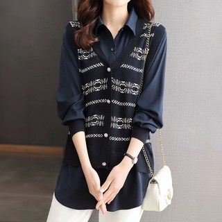 ATTERLIC 女款 Loebin 背心拼接大尺碼襯衫 10015