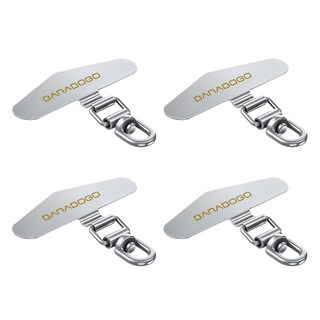 BARABOGO 手機掛繩 360度旋轉掛片固定夾手指環, 4個