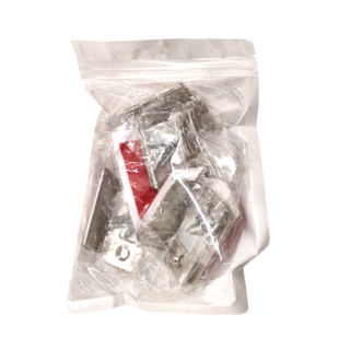 理享家 櫥櫃自動關門隱形門扣 4個 免打洞磁吸式 銀色輕薄款, 4.2 x 1.7cm, 1組