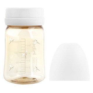 hibee 嬰兒用 8-vent PPSU 無奶嘴奶瓶, 棉花 白色, 1個, 170ml