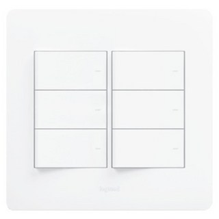 Legrand 羅格朗 Tabian 6開關 Simple 白色, 1個